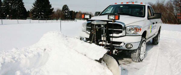 Commercial snow plowing program in Kitchener Waterloo