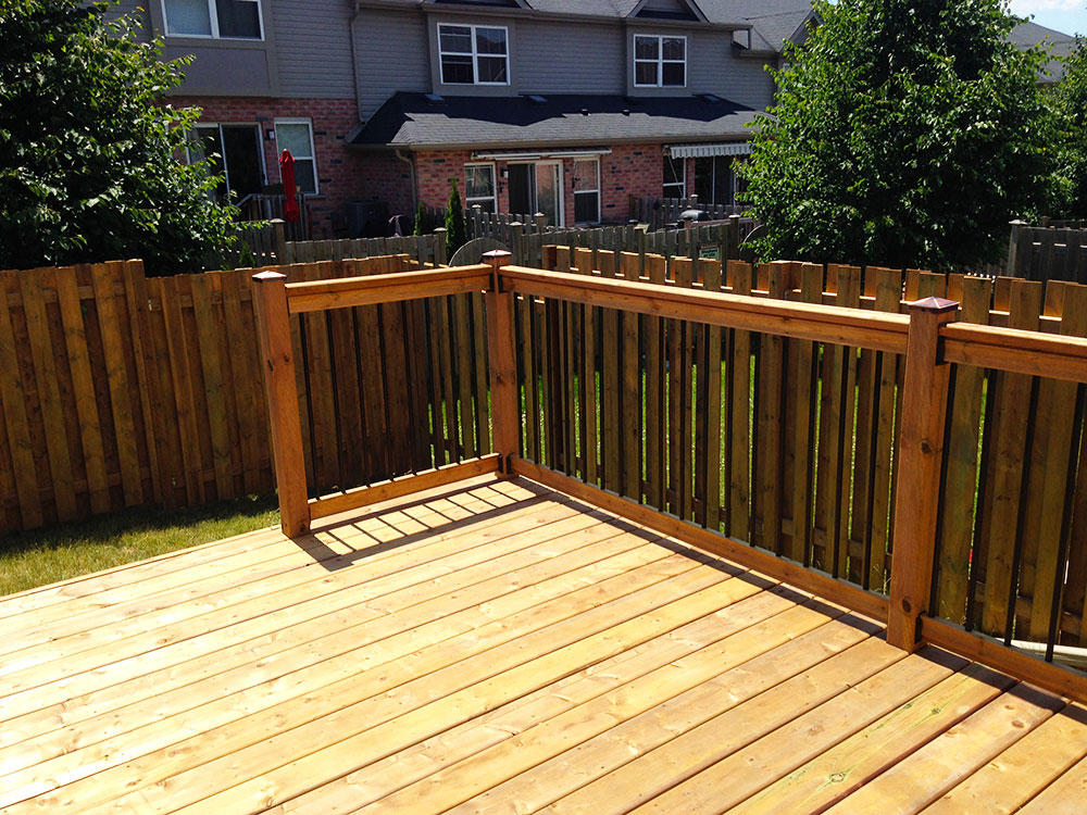 Custom back porch construction