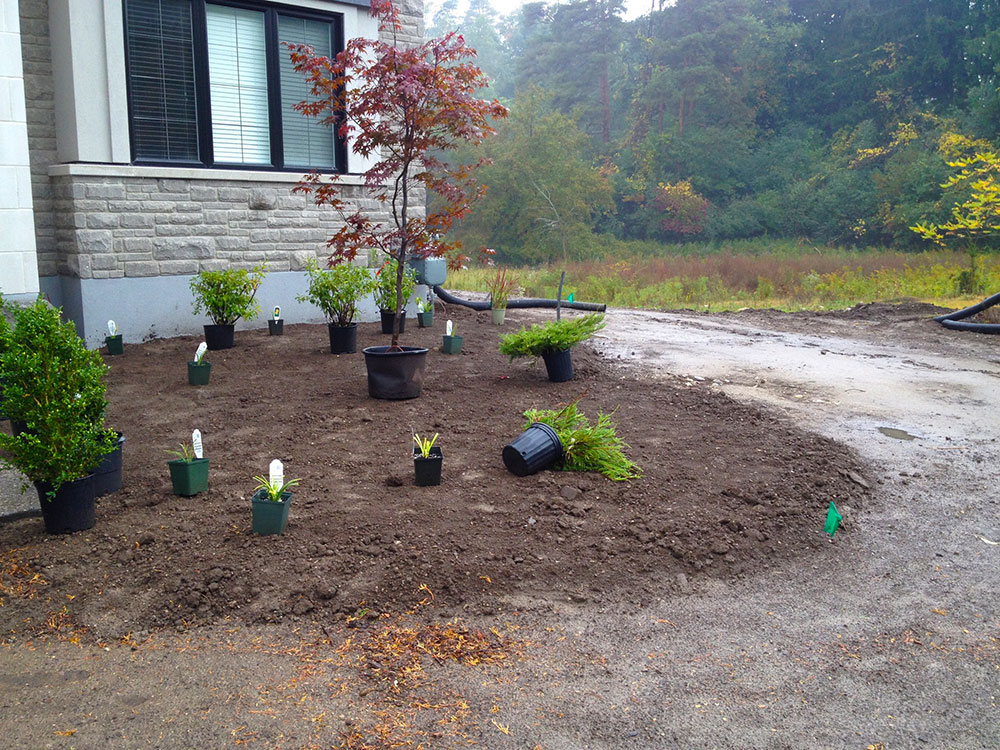 Site grading mid-project
