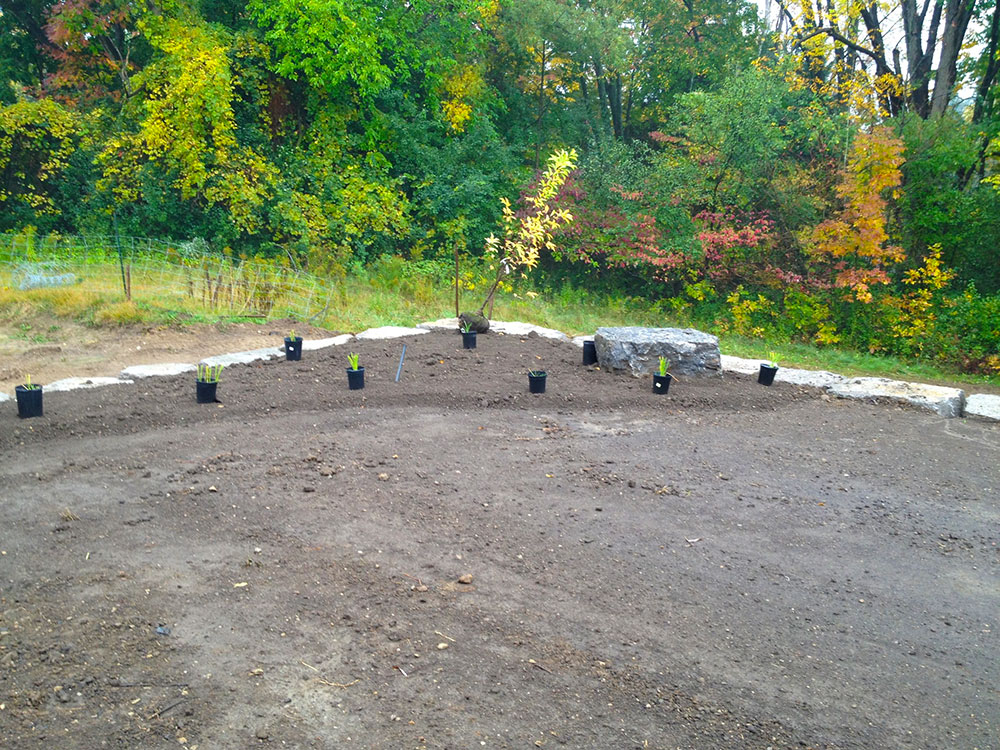 Landscape grading and site grading underway by Yard Worx