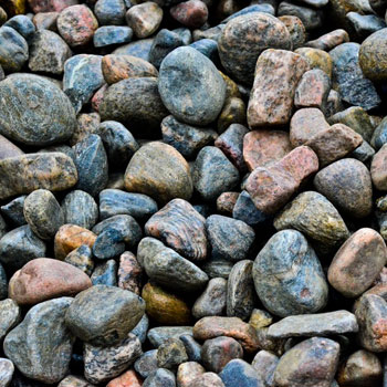 Granite River Rock ground covering