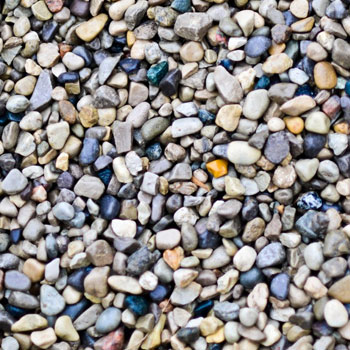 Pea Stone ground covering